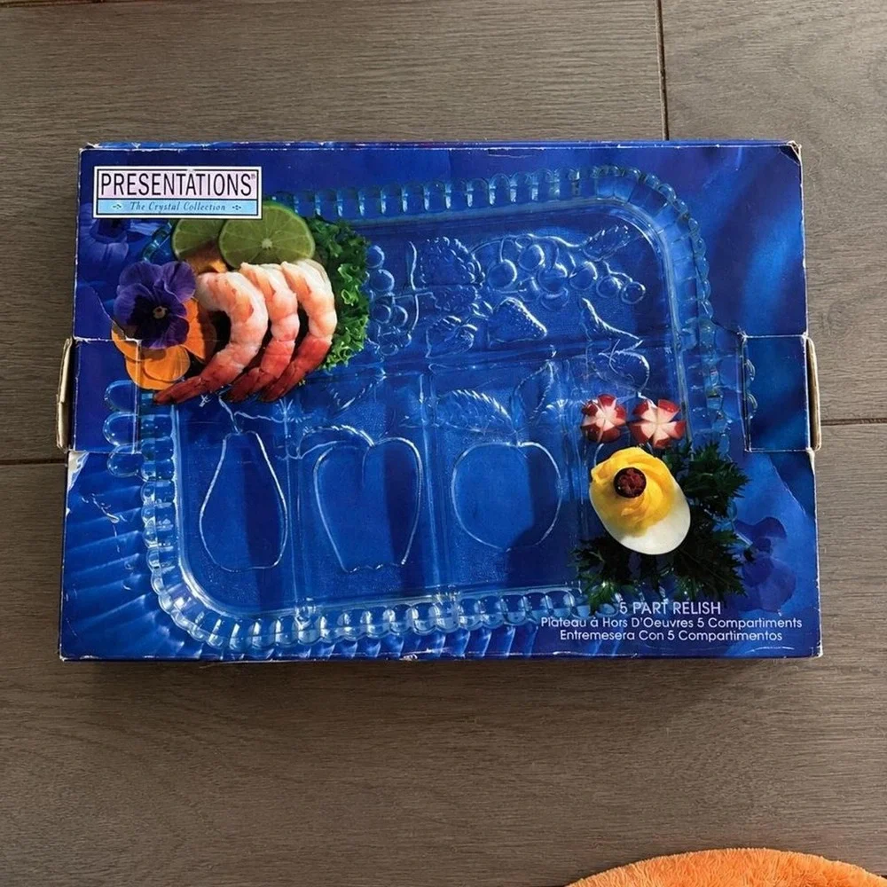 Indiana Glass relish tray